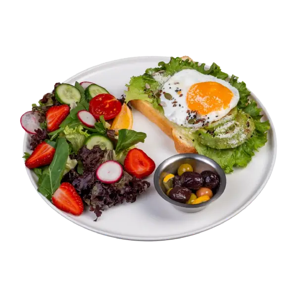 Brioche Ekmek Yumurtalı Avokadolu