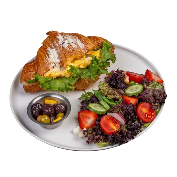 Kruvasan Çırpılmış Yumurta